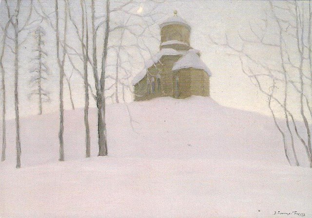 Витольд Бялыницкий-Бируля, «Зимний сон», 1911. Холст, масло