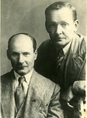 Якуб Колас и Янка Купала, 1935 год.