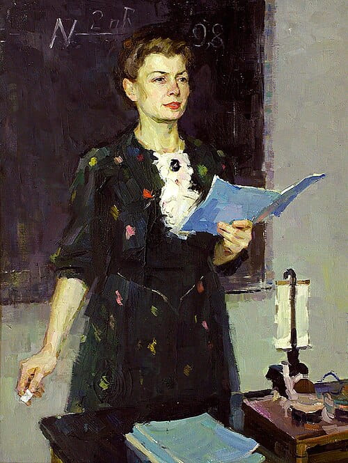 Михаил Лисовский. Портрет учительницы (1960) Михаил Лисовский. Портрет учительницы (1960)