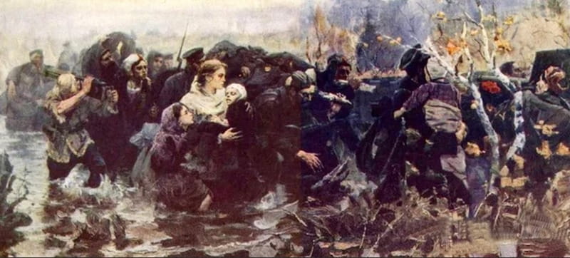 И.Н.Стасевич. «В белорусских болотах», 1958