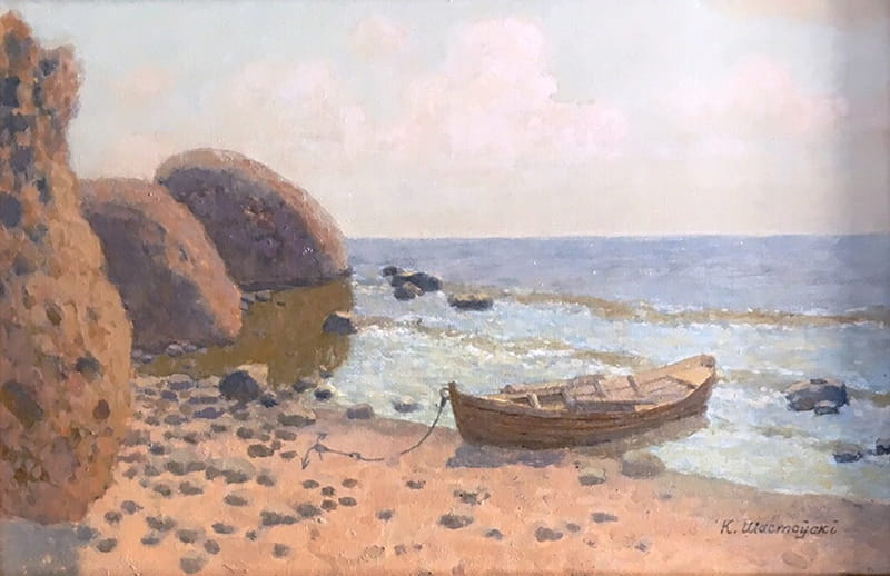 К.Ф. Шестовский «Берег моря» (холст, масло) К.Ф. Шестовский «Берег моря» (холст, масло)